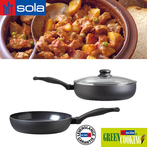 iBood Home & Living - Sola hapjespan + koekenpan 28 cm iBood Home & Living - Sola hapjespan + koekenpan 28 cm