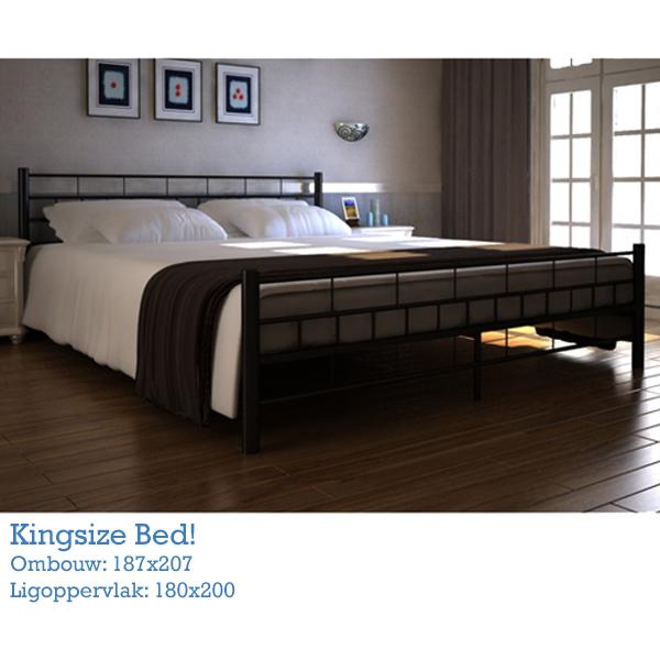 iBood Home & Living - Stijlvol kingsize bed met lattenbodem iBood Home & Living - Stijlvol kingsize bed met lattenbodem