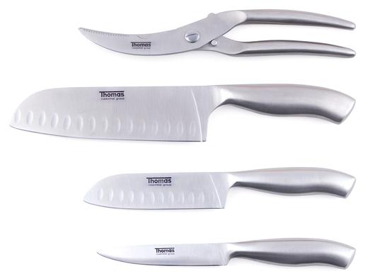 iBood Home & Living - Thomas houten messenblok met messen iBood Home & Living - Thomas houten messenblok met messen