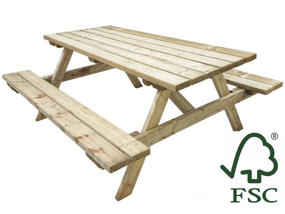 iBood Home & Living - Tierra Outdoor Picknick Tafel iBood Home & Living - Tierra Outdoor Picknick Tafel