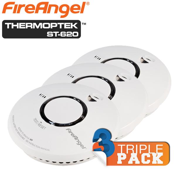 iBood Home & Living - Triple pack FireAngel Thermoptek™ ST-620