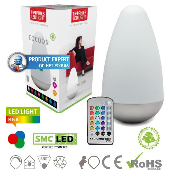 iBood Home & Living - Trophies Cocoon LED Sfeerlamp iBood Home & Living - Trophies Cocoon LED Sfeerlamp