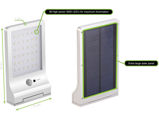 iBood Home & Living - TWS LED Floodlight | Zonnepaneel