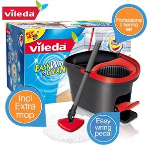 iBood Home & Living - Vileda EasyWring & Clean mop set + Extra mop ? Professionele schoonmaakkwaliteit voor thuis