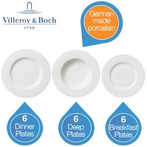 iBood Home & Living - Villeroy & Boch 18-delige porseleinen serviesset ? Twist White iBood Home & Living - Villeroy & Boch 18-delige porseleinen serviesset ? Twist White