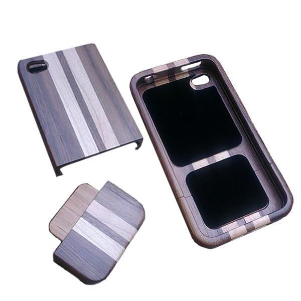 iBood Home & Living - Walnoten houten hoes voor iPhone 4 en 4S iBood Home & Living - Walnoten houten hoes voor iPhone 4 en 4S