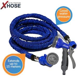 iBood Home & Living - XHose 15m flexibele lichtgewicht tuinslang + Spraykop iBood Home & Living - XHose 15m flexibele lichtgewicht tuinslang + Spraykop