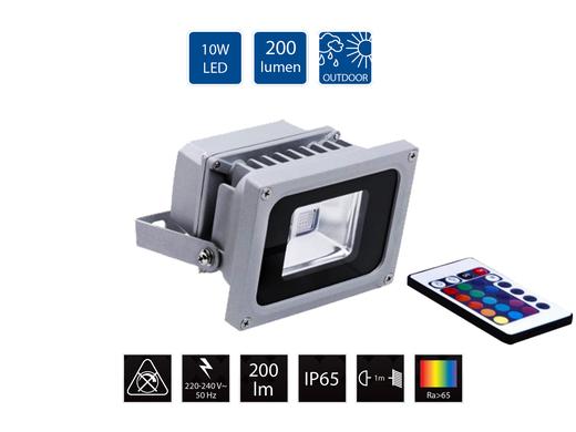 iBood Home & Living - XQ-Lite RGB LED floodlight met afstandsbediening