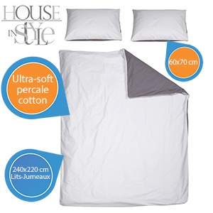 iBood - House in Style double face dekbedovertrek Lits-Jumeaux iBood - House in Style double face dekbedovertrek Lits-Jumeaux