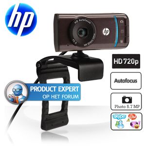 iBood - HP 720p Autofocus breedbeeld webcam met TrueVision iBood - HP 720p Autofocus breedbeeld webcam met TrueVision