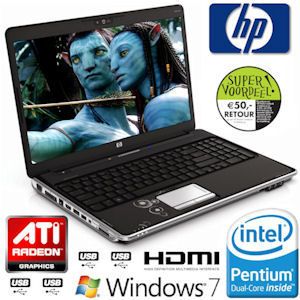 iBood - HP Pavilion Entertainment Notebook met HDMI, LED-scherm, 512 MB dedicated DDR3 videogeheugen en Windows 7