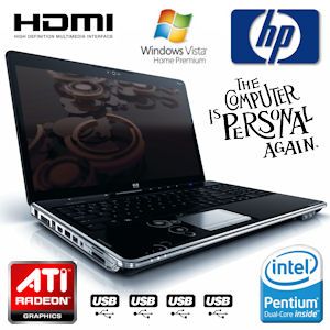 iBood - HP Pavilion Entertainment Notebook met Intel Pentium T4200 processor en HDMI
