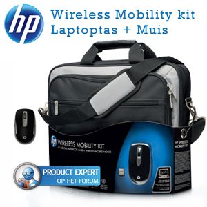 iBood - HP Wireless Mobility Kit 15.6 inch Schoudertas + Muis iBood - HP Wireless Mobility Kit 15.6 inch Schoudertas + Muis