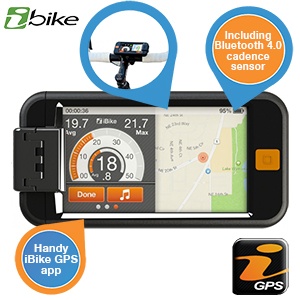 iBood - iBike GPS+ met Bluetooth 4.0 cadensmeter iBood - iBike GPS+ met Bluetooth 4.0 cadensmeter