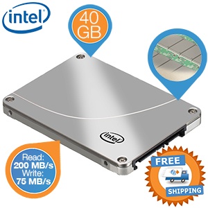 iBood - Intel SSD 40 GB 320 series – een stuk extra snelheid voor je computer iBood - Intel SSD 40 GB 320 series – een stuk extra snelheid voor je computer