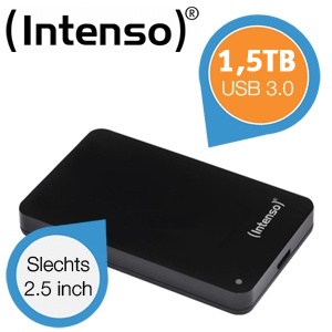 iBood - Intenso Memory Case – 2.5 inch harde schijf - 1.5 TB - USB 3.0 iBood - Intenso Memory Case – 2.5 inch harde schijf - 1.5 TB - USB 3.0