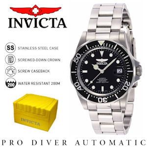 iBood - Invicta Stainless Steel Pro Diver 200m Automatic Horloge iBood - Invicta Stainless Steel Pro Diver 200m Automatic Horloge