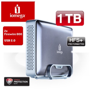 iBood - Iomega eGo 1TB externe harde schijf met USB 2.0 en FireWire 800 iBood - Iomega eGo 1TB externe harde schijf met USB 2.0 en FireWire 800