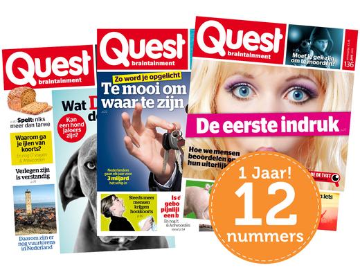 iBood - Jaarabonnement Quest – 12 nummers braintainment! iBood - Jaarabonnement Quest – 12 nummers braintainment!
