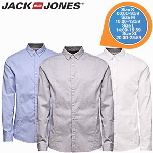 iBood - Jack & Jones Camp herenoverhemden combipack, 3 kleuren, maat M (online: 10:00-13:59)