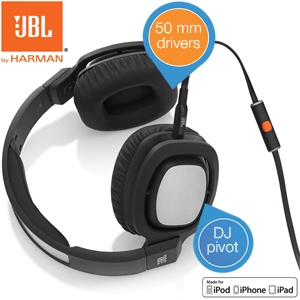 iBood - JBL by Harman; premium over-ear hoofdtelefoon met DJ- draaimechanisme iBood - JBL by Harman; premium over-ear hoofdtelefoon met DJ- draaimechanisme