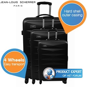 iBood - Jean Louis Scherrer 3-delige hardshell trolleyset iBood - Jean Louis Scherrer 3-delige hardshell trolleyset