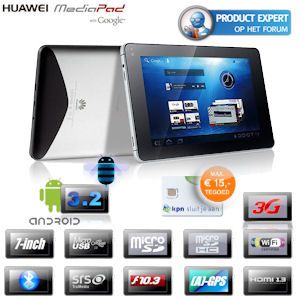 iBood - Jouw Android 3.2 touchscreen media & informatie terminal: de Huawei MediaPad!