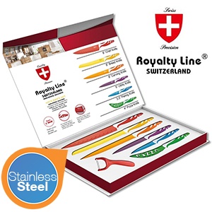 iBood - Kleurrijke Royalty Line Switzerland roestvrijstalen messen iBood - Kleurrijke Royalty Line Switzerland roestvrijstalen messen