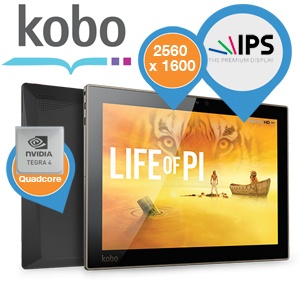 iBood - Kobo Arc 10HD Android tablet met 2560 x 1600 resolutie iBood - Kobo Arc 10HD Android tablet met 2560 x 1600 resolutie