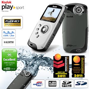 iBood - Kodak Playsport Zx3 compacte en waterdichte Full HD Camcorder (refurbished) iBood - Kodak Playsport Zx3 compacte en waterdichte Full HD Camcorder (refurbished)