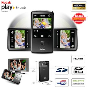 iBood - Kodak Zi10 1080p HD video- en 5 MP HD fotocamera met 3.0inch capacitive touchscreen (refurbished) iBood - Kodak Zi10 1080p HD video- en 5 MP HD fotocamera met 3.0inch capacitive touchscreen (refurbished)