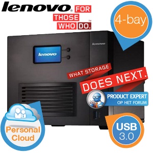 iBood - Lenovo IX4-300d 4-bay NAS server met Personal Cloud iBood - Lenovo IX4-300d 4-bay NAS server met Personal Cloud