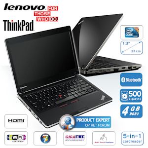 iBood - Lenovo Thinkpad Edge 13 inch met i3 processor, Gigabit Ethernet, HDMI en Bluetooth iBood - Lenovo Thinkpad Edge 13 inch met i3 processor, Gigabit Ethernet, HDMI en Bluetooth