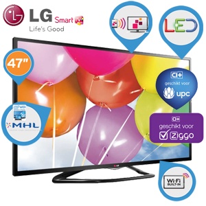 iBood - LG 47 inch Direct LED Smart TV met ingebouwde WiFi