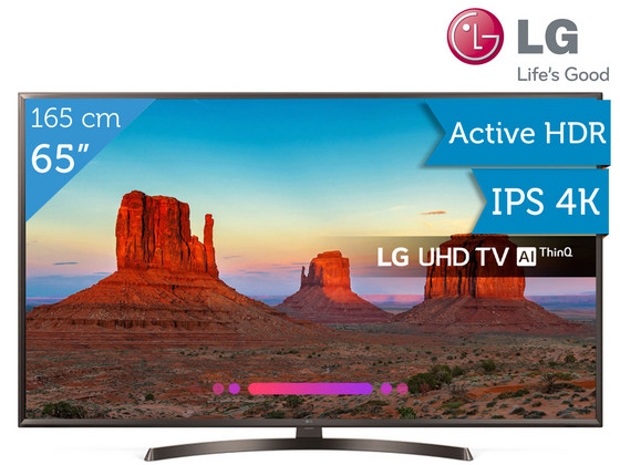 iBood - LG 65" 65UK6400PLF 4K Smart TV iBood - LG 65" 65UK6400PLF 4K Smart TV