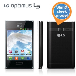 iBood - LG Optimus L3 – Zeer slanke en handzame Smartphone iBood - LG Optimus L3 – Zeer slanke en handzame Smartphone