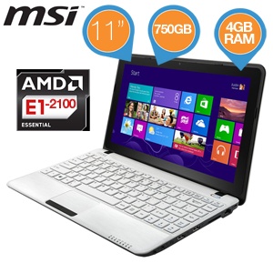iBood - Lichtgewicht 11 inch MSI notebook iBood - Lichtgewicht 11 inch MSI notebook