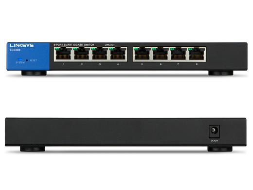 iBood - Linksys 8-poorts Smart managed Gigabit-switch