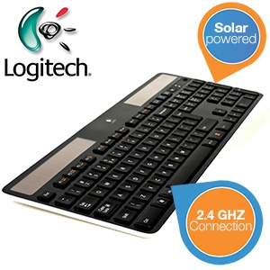 iBood - Logitech draadloos toetsenbord op zonne-energie