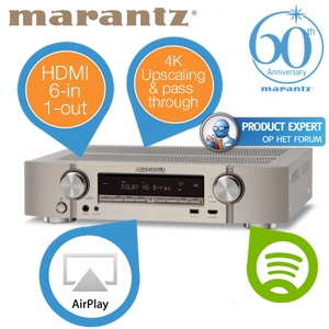 iBood - Marantz NR1604 Slim Design 7.1 Network AV Receiver, zilver iBood - Marantz NR1604 Slim Design 7.1 Network AV Receiver, zilver