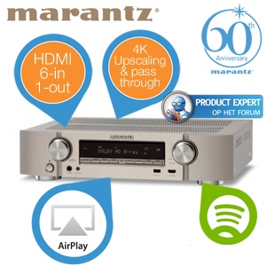 iBood - Marantz NR1604 Slim Design 7.1 Network AV Receiver, zilver