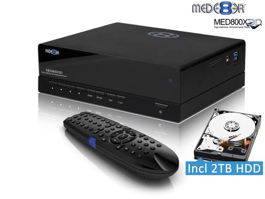 iBood - Mede8er MED800X3D 3D Media Speler m. 2TB interne HDD iBood - Mede8er MED800X3D 3D Media Speler m. 2TB interne HDD