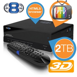 iBood - Mede8er MED800X3D 3D mediaplayer met 2TB interne HDD