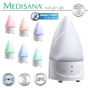 iBood - Medisana LED lamp met 6 kleuren en Aromaverstuiver met twee intensiteiten iBood - Medisana LED lamp met 6 kleuren en Aromaverstuiver met twee intensiteiten