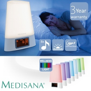 iBood - Medisana Sunrise alarm klok met Wellnesslicht opties en MP3 connectie iBood - Medisana Sunrise alarm klok met Wellnesslicht opties en MP3 connectie
