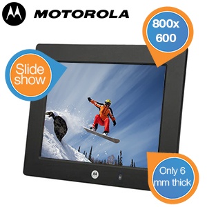 iBood - Motorola 8” slimline fotoframe met levendige kleuren