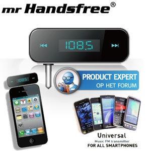 iBood - Mr Handsfree Universele FM-zender voor al je muziek iBood - Mr Handsfree Universele FM-zender voor al je muziek