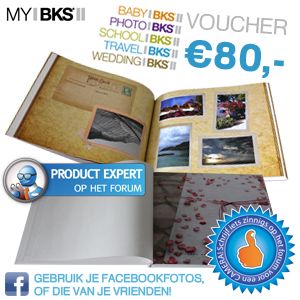 iBood - MyBKS voucher voor jouw eigen exclusieve fotoalbum ter waarde van €80,- iBood - MyBKS voucher voor jouw eigen exclusieve fotoalbum ter waarde van €80,-