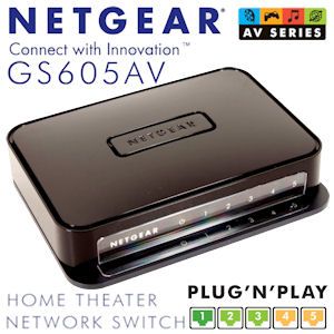 iBood - NETGEAR Home Theater Network 5-Poorts Gigabit Ethernet Switch met QOS iBood - NETGEAR Home Theater Network 5-Poorts Gigabit Ethernet Switch met QOS