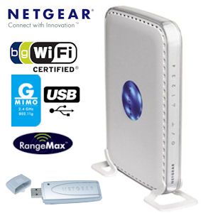 iBood - NETGEAR RangeMax 108Mbps Draadloze Router en Draadloze USB Adapter iBood - NETGEAR RangeMax 108Mbps Draadloze Router en Draadloze USB Adapter